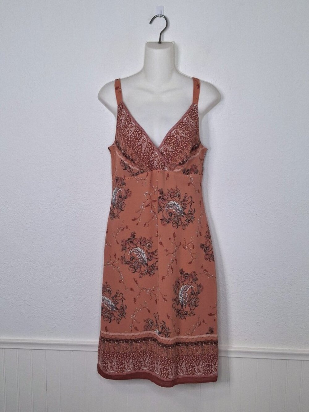 J Jill Floral Dress Sundress Sz 6 Y2K Vintage 90s Boho Party Wedding